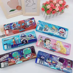 2pcs Double-Sided Magnetic Astronaut Pencil Box