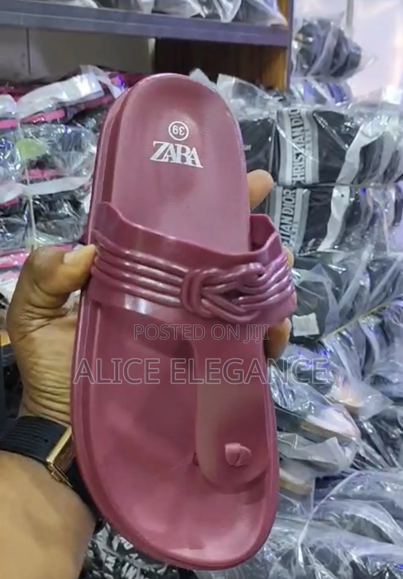 Zara Rubber Slippers