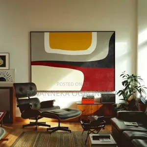 Abstract Geometric Canvas Artwork