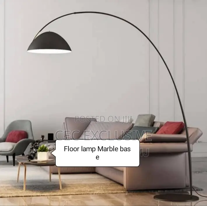 Slik Black Led Standing Lamp