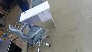 3ft White Office Table and Victory Chair Available