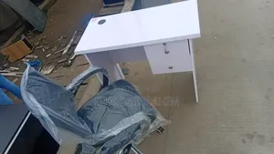 3ft White Office Table and Victory Chair Available