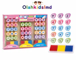 Number Math Symbol Stamp Set – 36pcs, Learning Toy, Ages 3+