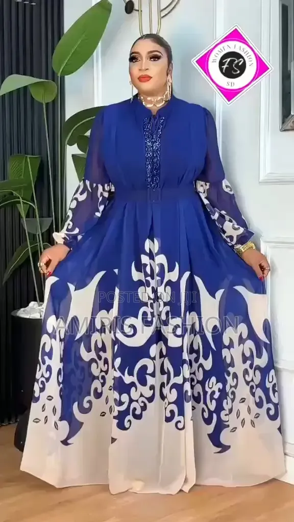 Beautiful Turkey Flare Gown With Belt