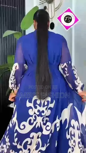 Beautiful Turkey Flare Gown With Belt