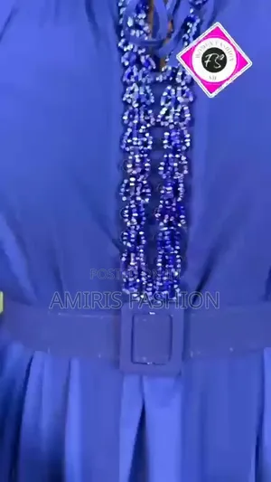 Beautiful Turkey Flare Gown With Belt