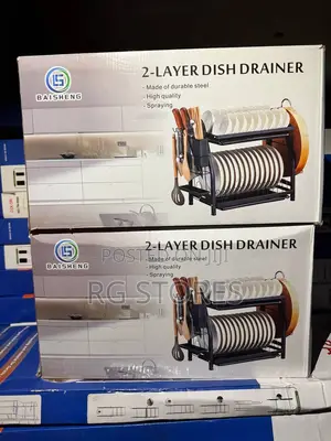 Baisheng 2-Layer Dish Rack With Drainer
