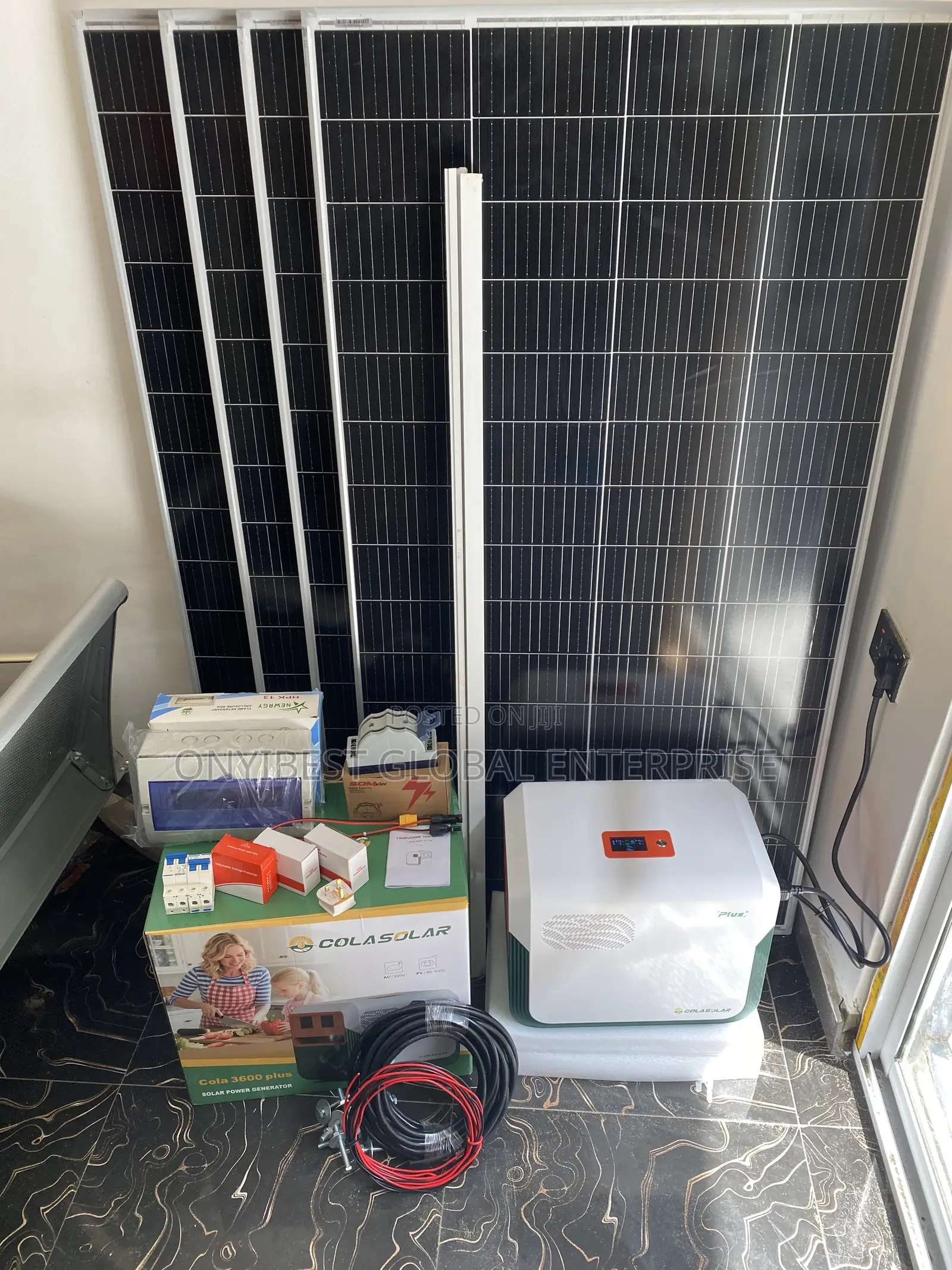 Cola Solar 3600 Plus Complete Solar Generator Kit