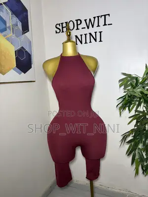 Tummy Control Backless Jumpsuit
