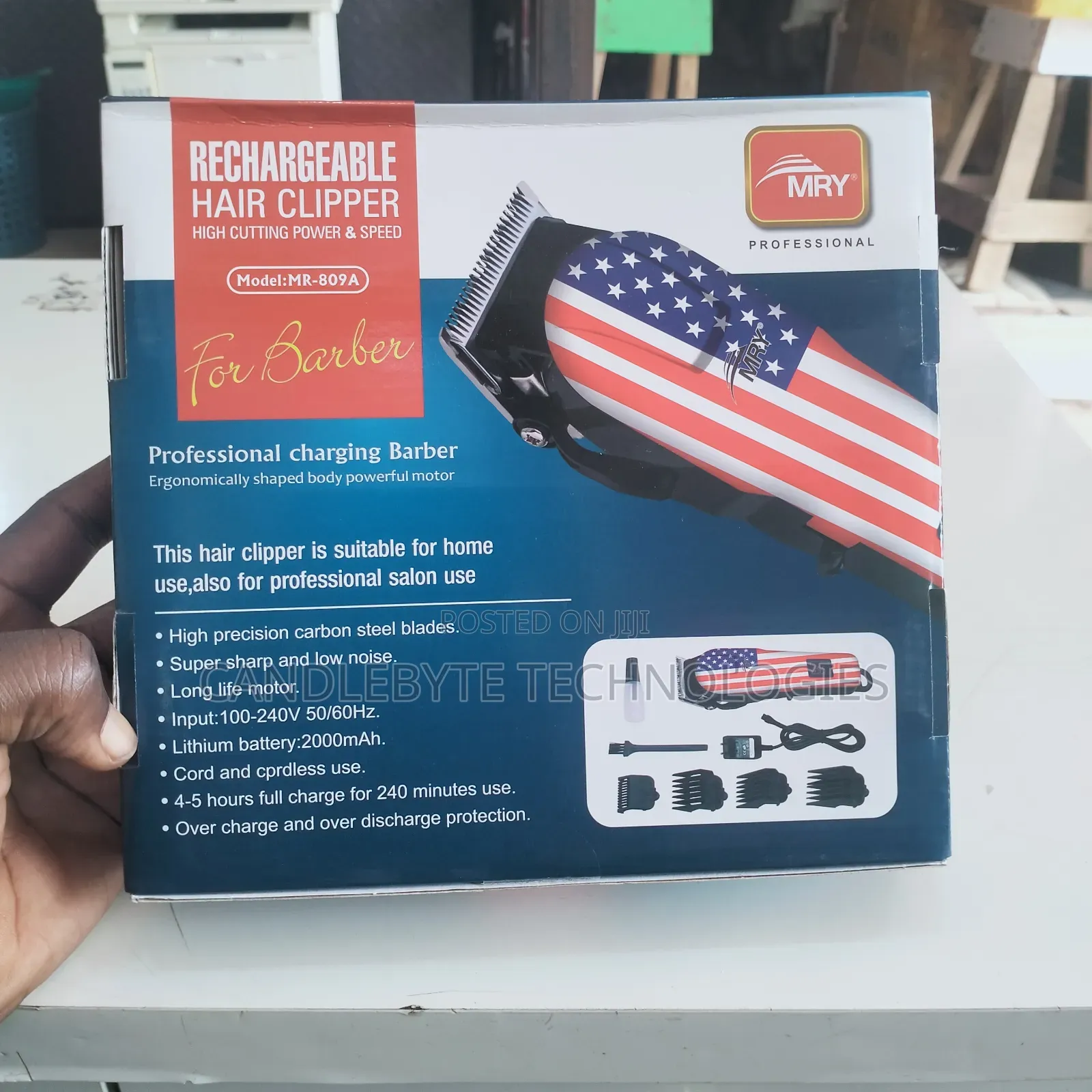 Mry Hair Clipper (Mr-809a) for Long Runtime Clean Cuts