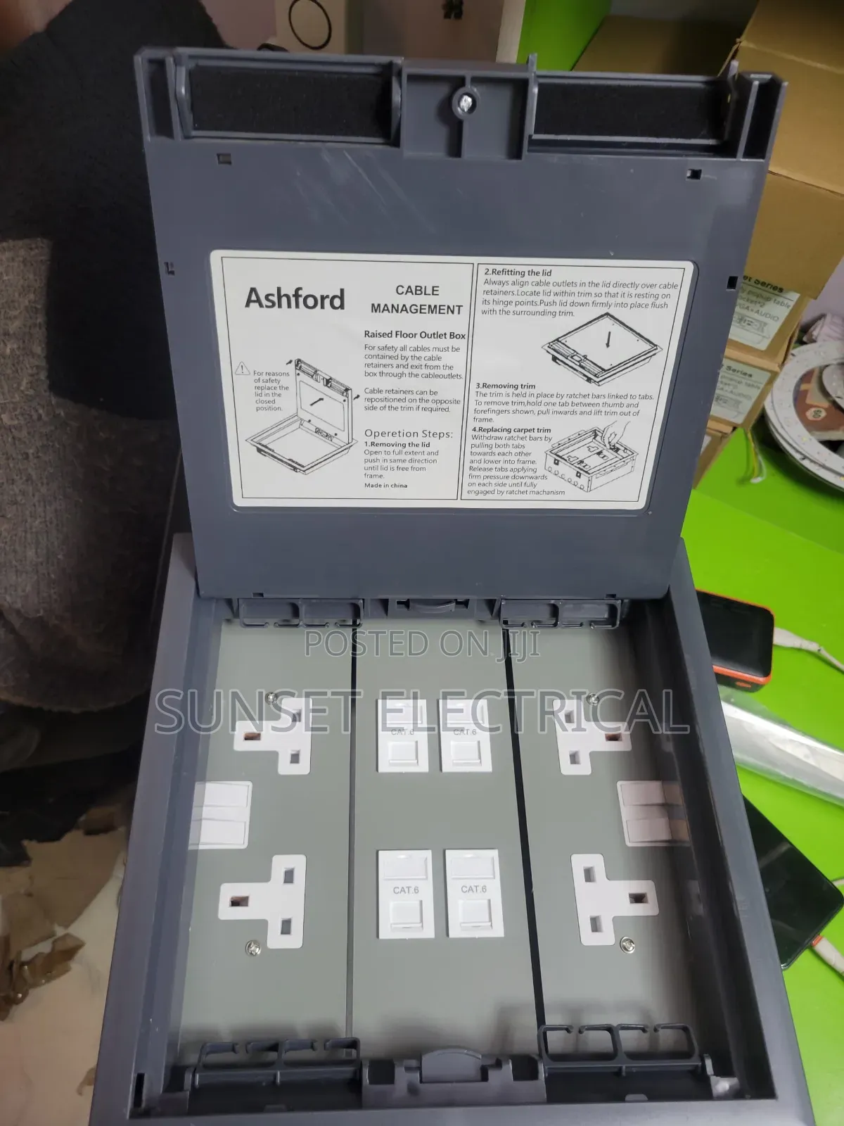 Ground Box With 4 Socket With 4 Data