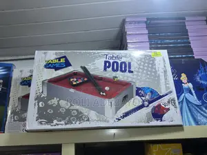 Tabletop Pool Table/Soccer Game Set