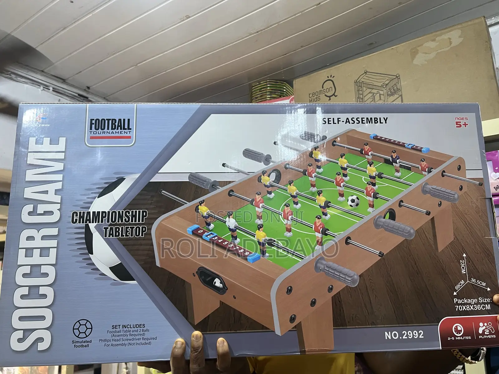 Tabletop Pool Table/Soccer Game Set