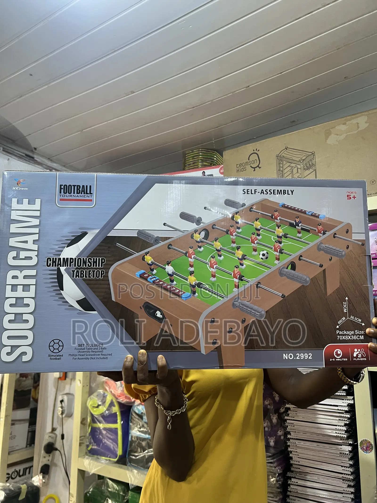 Tabletop Pool Table/Soccer Game Set
