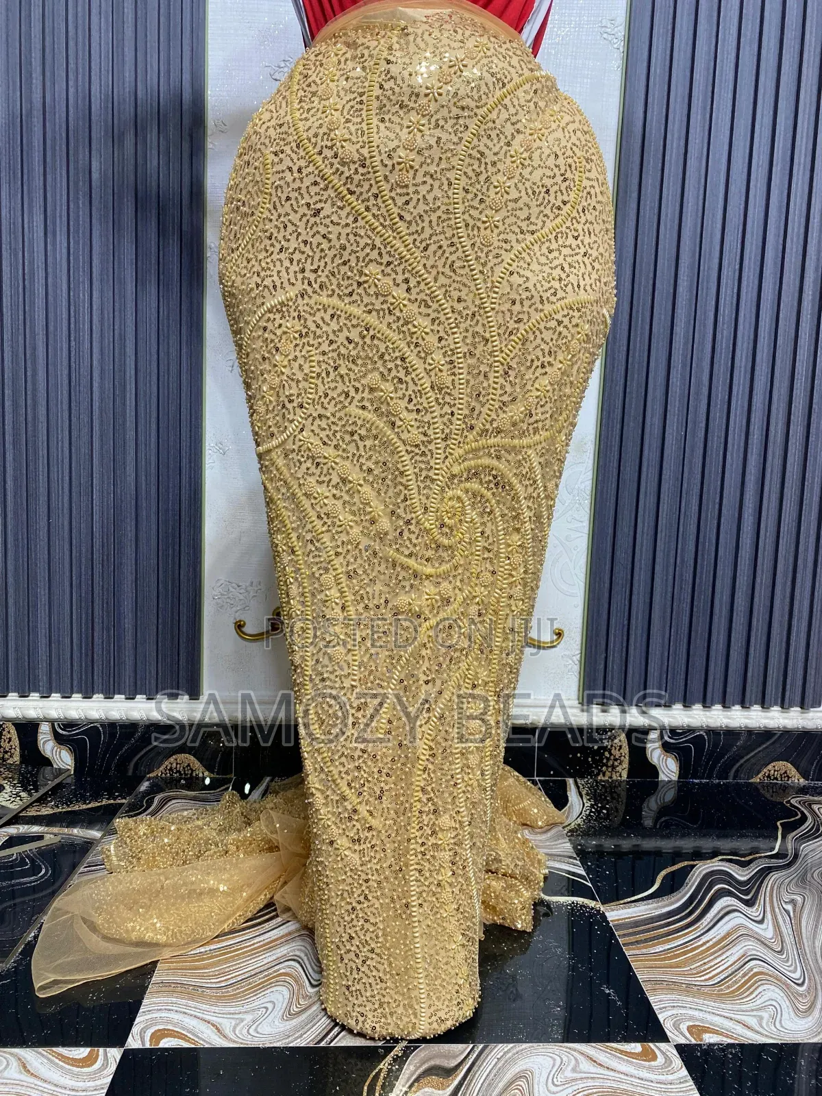 Beaded Sample Lace for Celebrant