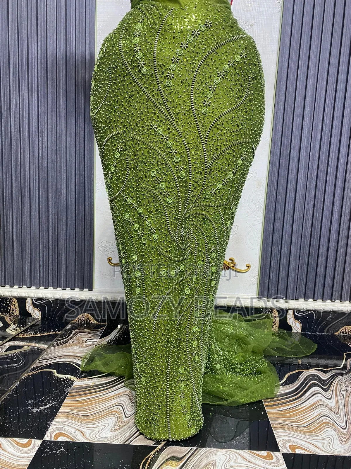 Beaded Sample Lace for Celebrant