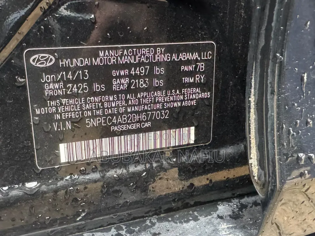 Hyundai Sonata 2013 Black