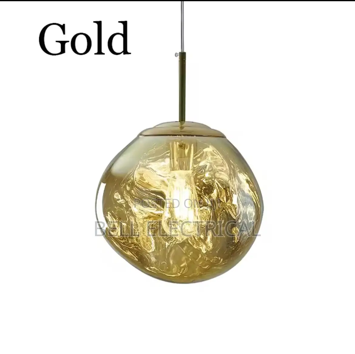 Nordic Volcanic Iridescent Lava Ceiling Pendant