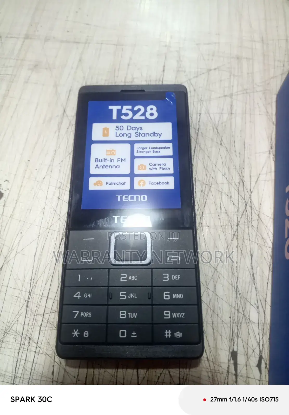 New Tecno T528 Black