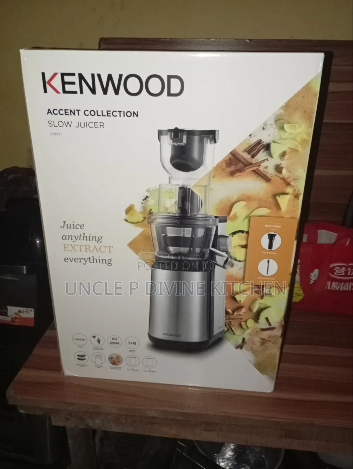 Kenwood 400w Durable Quality Slow Juicer, 1: Filter.