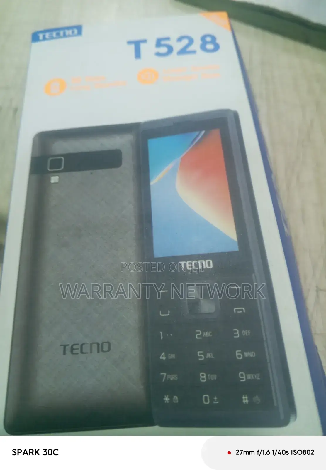 New Tecno T528 Black