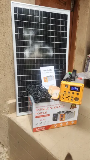 300w Portable Solar Generator With 70w Panel and 2dc Bulbs
