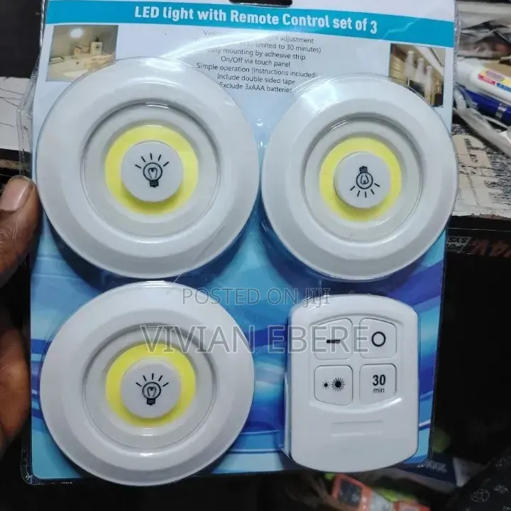 3 Set Led Light With Remote Control