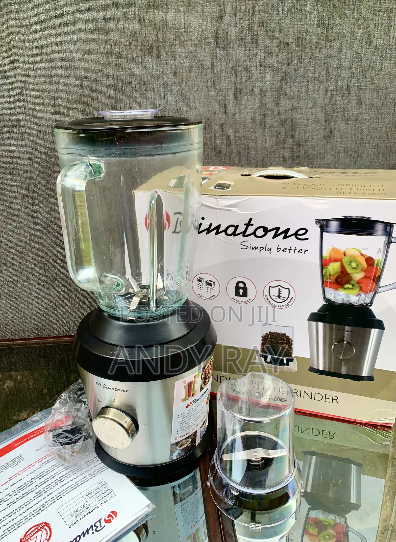 Binatone Blender With Grinder BLG-600s