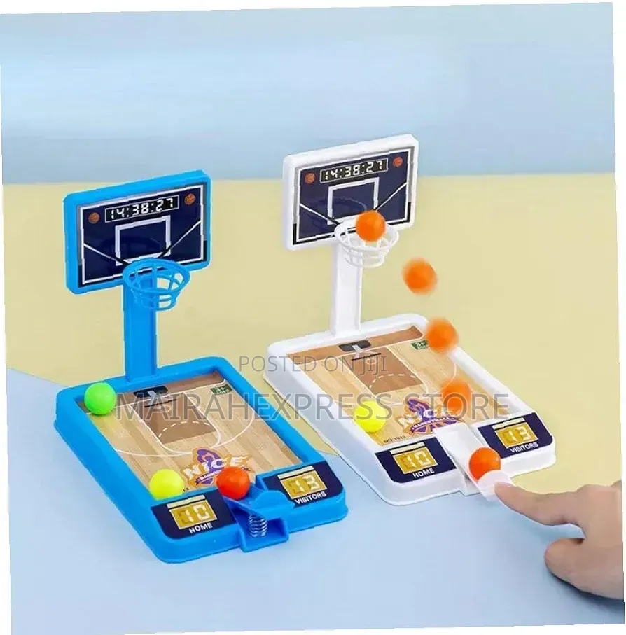Mini Tabletop Finger Basketball Game, Featuring a Mechanical Spring
