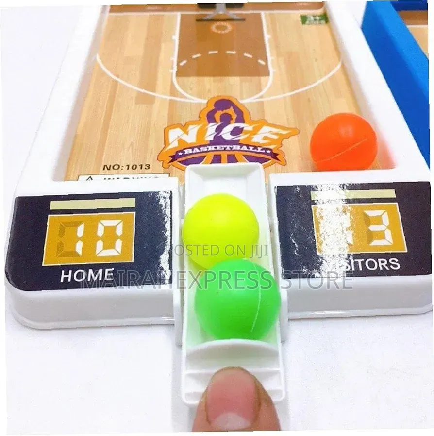 Mini Tabletop Finger Basketball Game, Featuring a Mechanical Spring