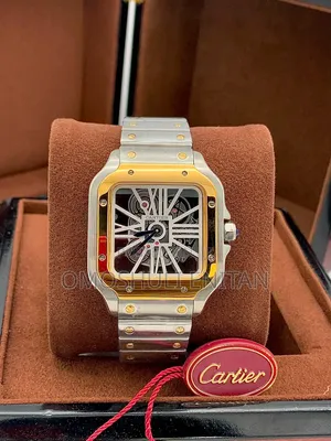 Luxury Cartier Santos Skeleton