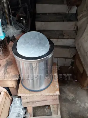 8l Quality Stainless Steel Roll-top Bin Dustbin