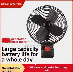Portable Wireless Charging Lithium Battery Fan