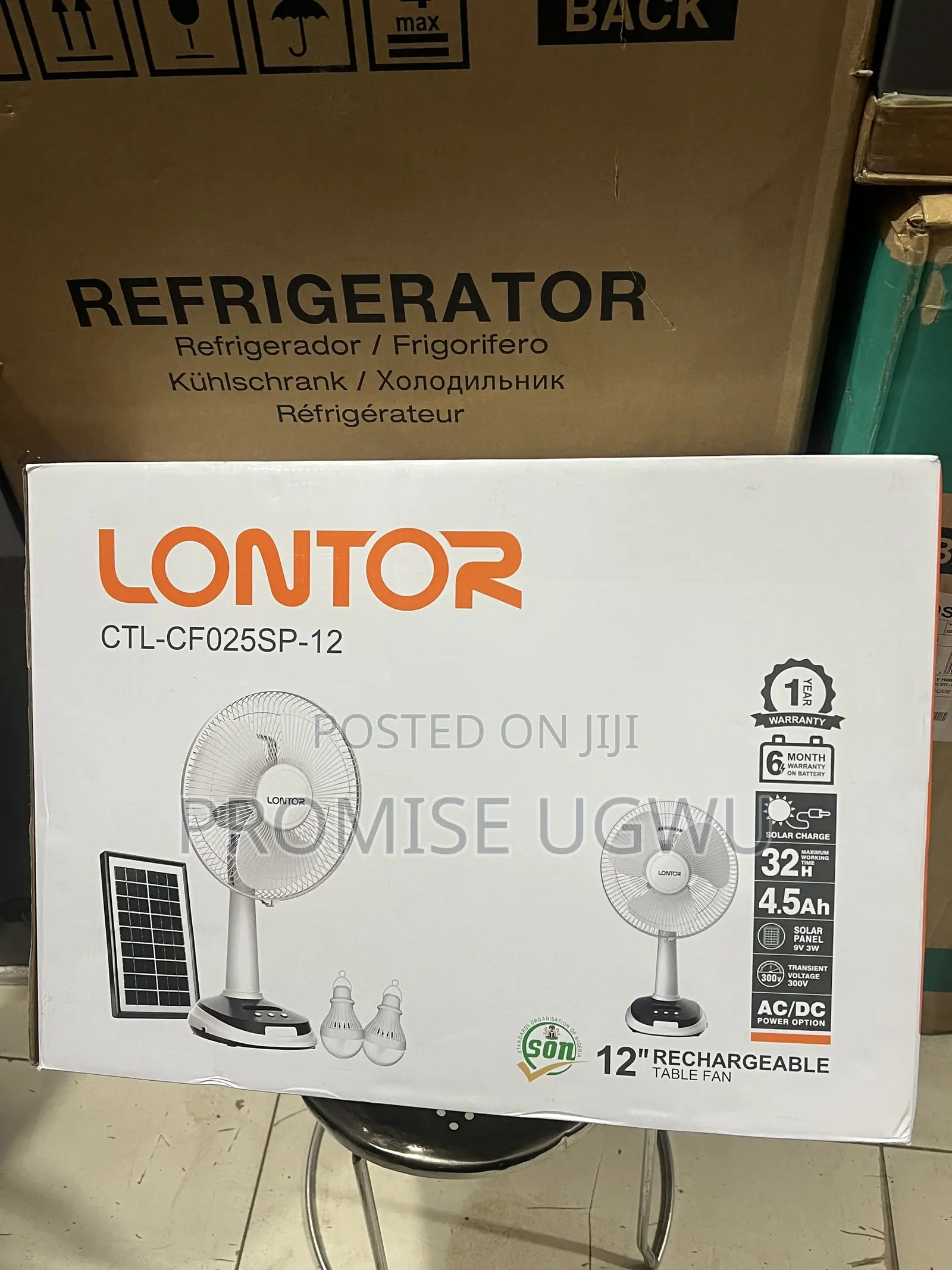 Lontor 12” Table Fan