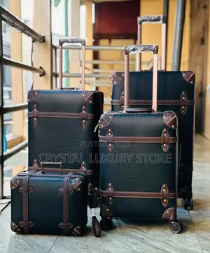 High Quality Luxury Genuine Leather Travel Luggage