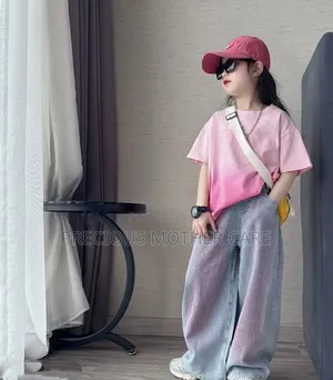 Quality Children Teenagers Top and Baggy Jeans For