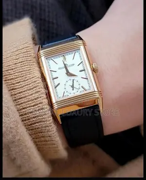 Jaeger-Lecoultre Quality Luxury Men Genuine Leather Wristwatch