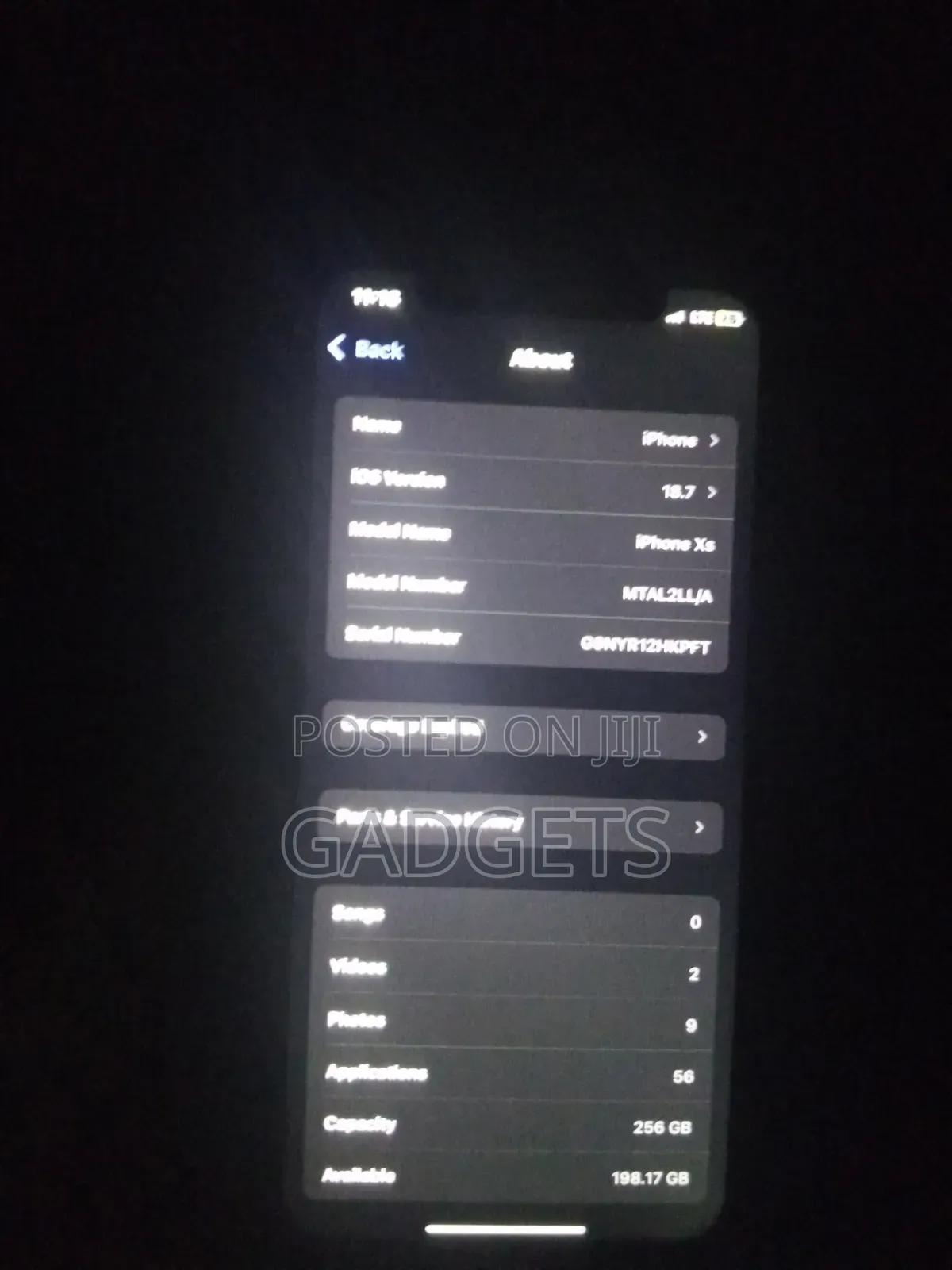 Apple iPhone XS 256 GB Black