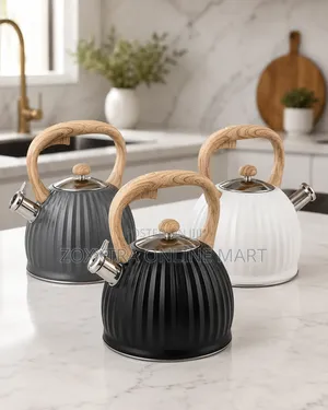 3l Ribbed Whistling Kettle