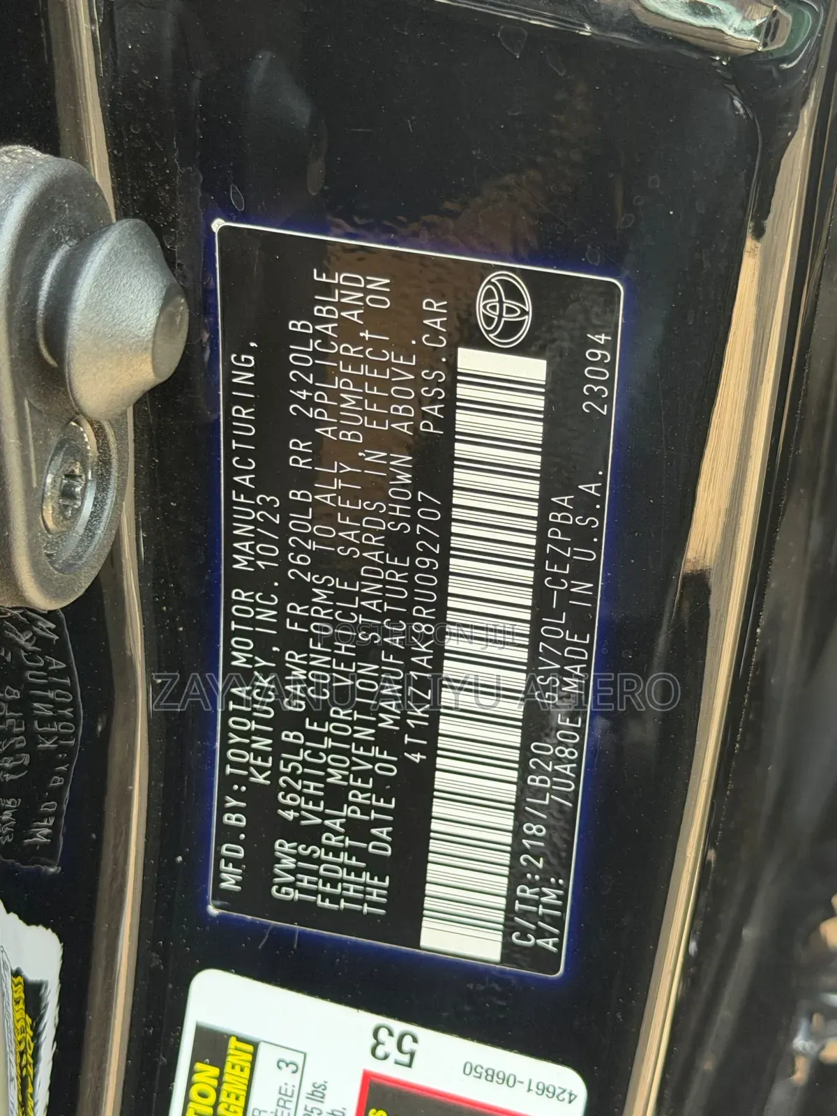 Toyota Camry 2024 Black