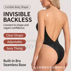 Backless Invisible Body Shaper Bodysuit – Deep v Plunge Shapewear