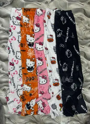 Cozy Hello Kitty Fleece Pyjama Trousers – Soft Loungewear Pants
