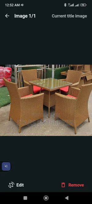 Rattan Outdoor With 4 Seater
