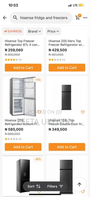 Hisense 225l Refrigerator Bottom Freezer