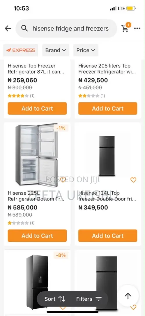 Hisense 225l Refrigerator Bottom Freezer