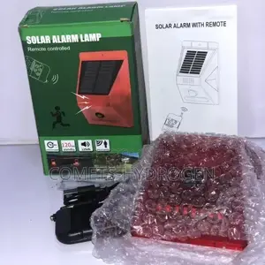Solar Sensor Alarm Lamp With Remote Control