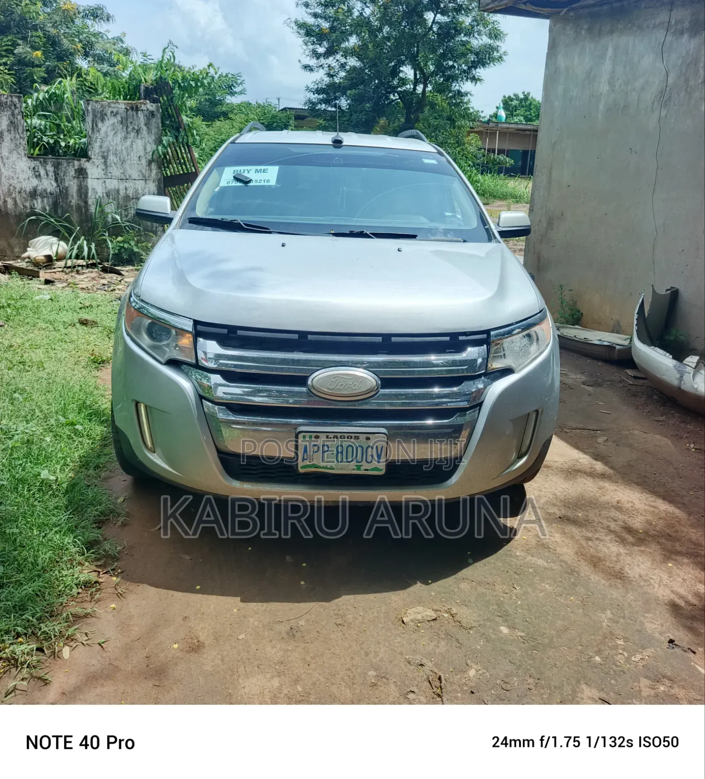 Ford Edge 2012 Silver