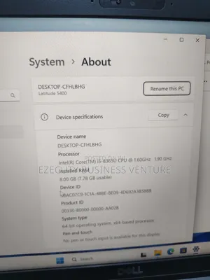 Laptop Dell Latitude 5400 8GB Intel Core i5 SSD 256GB