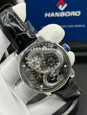 Jacob and Co Quality Luxury Men Genuine Leather Wristwatch
