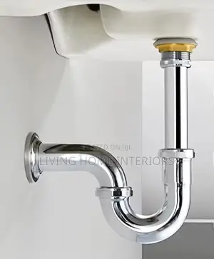 Chrome-Plated Tubular P-Trap Drain Pipe Assembly